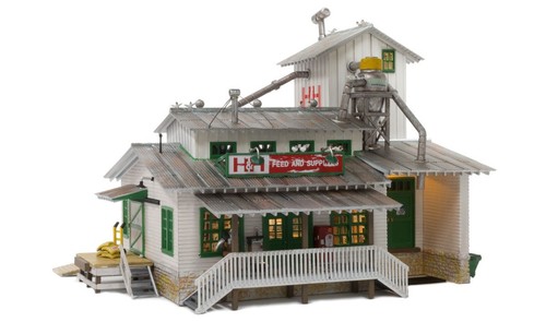 Woodland Scenics BR5059 HO Built-&-Ready H&H Feed Mill Building