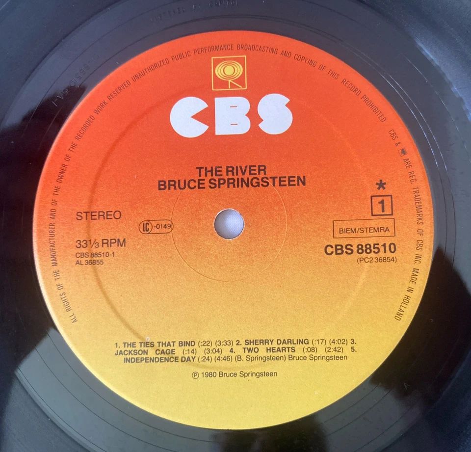 Bruce Springsteen - The River 2 x LP Record Inners 88510 Holland CBS 1980 Vg+ - Image 3 of 4