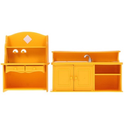  6 stücke DIY Modelltisch Mini Kunststoff Tisch Spielzeug Mini Haus Tisch