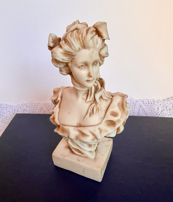 Vintage K s Collection Victorian Lady Bust Figurine Statue Shabby Chic Decor