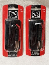 HOSA YPP-136 SIX INCH FEMALE 1/4" TRS TO DUAL MALE 1/4" TS INSERT CABLE - NEW