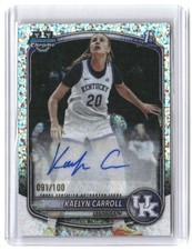 Kaelyn Carroll /100 2025-26 Bowman Chrome Prospect Autograph Mini-Diamond
