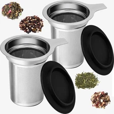 Tea Infuser for Loose Leaf Tea Loose Leaf Tea Infuser with Handles Tea Strain...