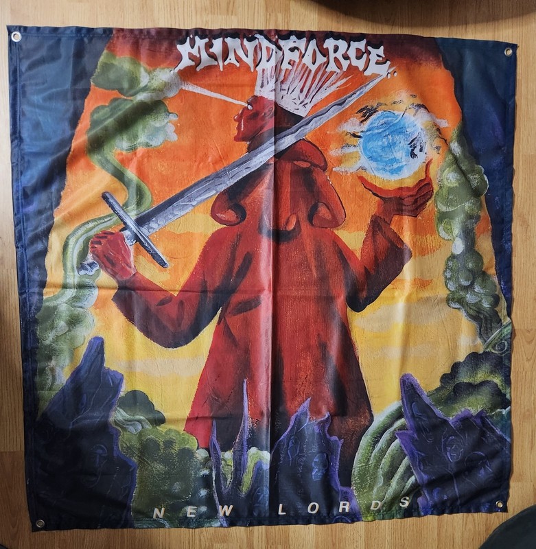 Mindforce New Lords Cloth Flag/Banner 4x4 turnstile trapped under ice hatebreed