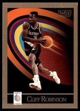 1990-91 SkyBox Cliff Robinson Portland Trail Blazers ROOKIE Card #239 (MT/NM). rookie card picture