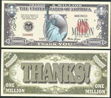 MEGA SET OF 600 NOVELTY MOSTLY MILLION DOLLAR BILLS -EACH DIFFERENT