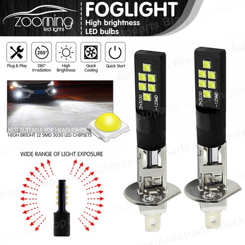 H1 H3 H4 H7 H8 H9 H11 H16 P13W 9005 9006 LED Fog Light Driving Bulbs 3030 12SMD - Bild 5 von 58