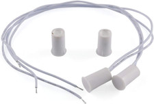 2 Pcs Recessed Door Window Magnetic Switch Wired Home Security Alarm Contact Sen