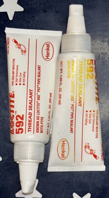 TWO Loctite 592 Thread Sealant 50mL Pipe Sealant PTFE OLD STOCK 59231  TWO TUBES