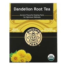 Buddha Teas Organic Dandelion Root Tea, 18 Tea Bags
