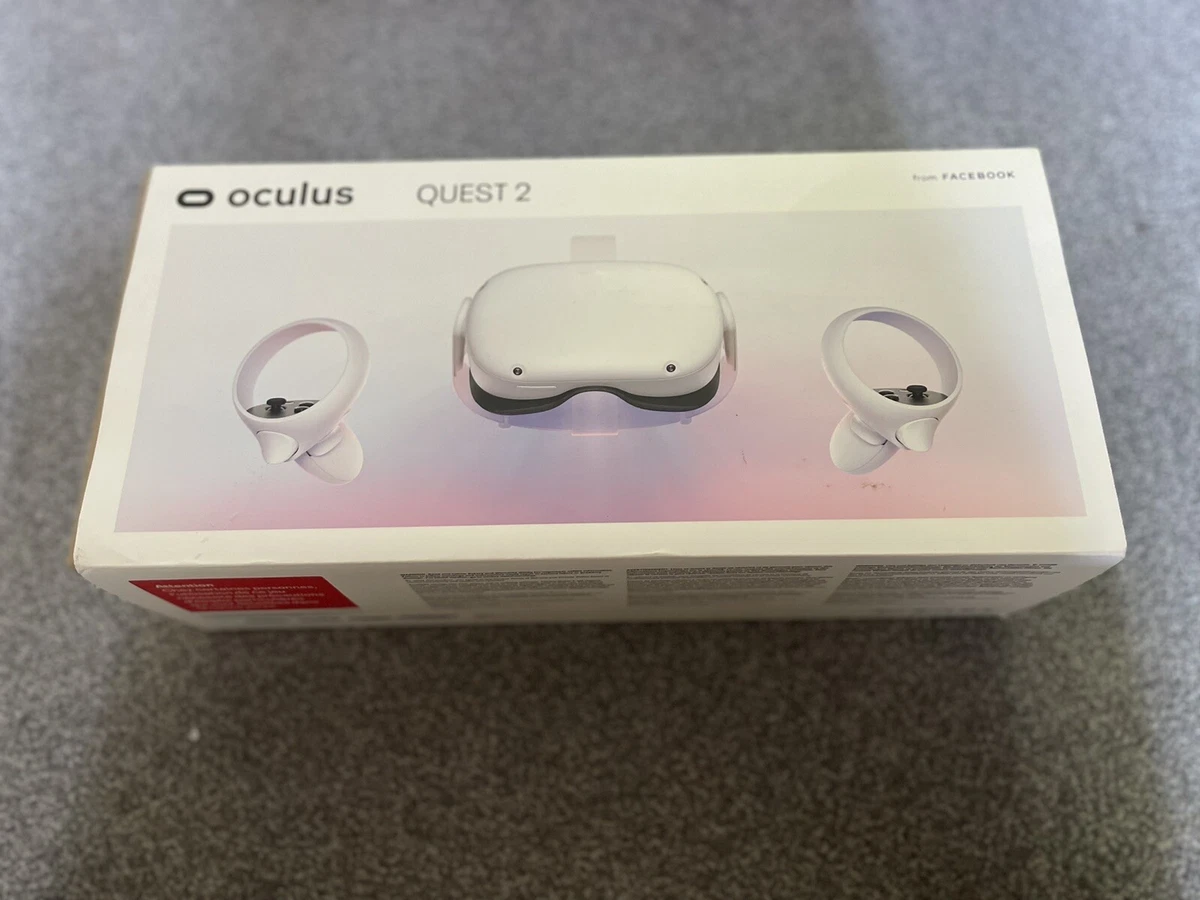 Meta Oculus Quest 2 64GB VR headset all-in-one with controllers. Used For 5  Mins