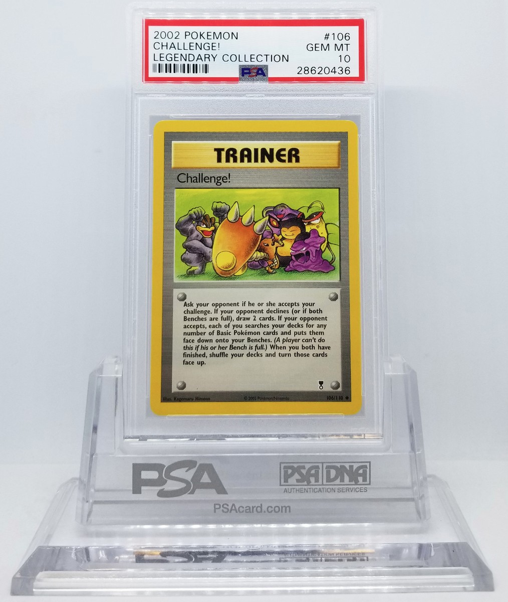POKEMON LEGENDARY COLLECTION CHALLENGE! TRAINER #106 PSA 10 GEM