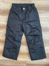 Kids Snow Pants XS 4-5 Faded Glory Black Nylon