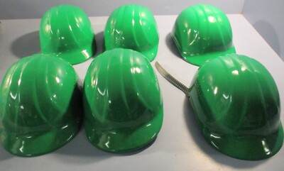 ERB 19958 Omega II Hard Hat - 6-Point Ratchet Suspension - Green (Lot of 6)