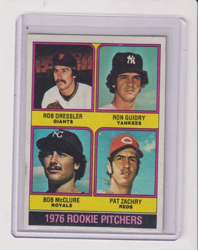 1976 TOPPS #599 RON GUIDRY RC IN EX CONDITION - NEW YORK YANKEES