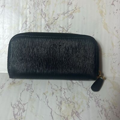 PRADA BLACK SAFFIANO ZIP AROUND KEY HOLDER | eBay