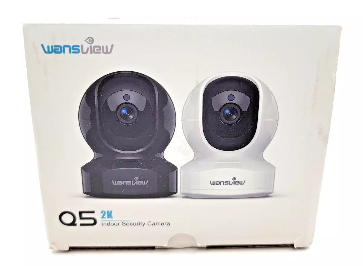 Wansview Indoor Security Camera Q5 Black 2K WiFi IP Camera App Controlled