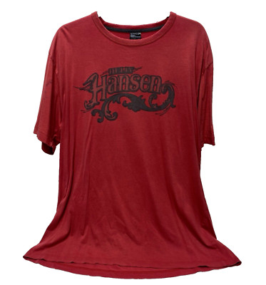 Helly Hansen T-Shirt Red Y2K VTG Men's Size XL As Is Small Stained Good PreOwned