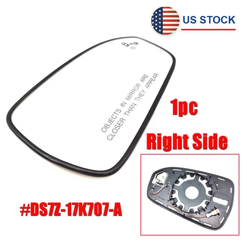 Right Side View Mirror Glass with Blind Spot Detection for Ford Fusion 2013-2020