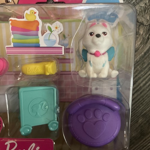 BARBIE PETS 6 PIECE PLAYSET CUTE PUP SPA DAY - Picture 2 of 5