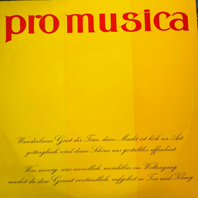 EP pro musica Das Reli Trio Reil-Schallplatte Nr.23 Triophon Vinyl