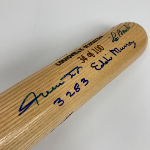 Beautiful 3,000 Hit Club Multi Signed Baseball Bat Willie Mays Hank Aaron JSA - Picture 4 of 10