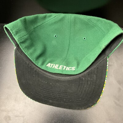 47 Brand Oakland Athletics A's MLB Green Yellow Fitted 7 5/8 Hat