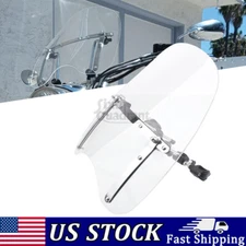 Clear Windshield Windscreen For Harley Sportster XL 883 1200 Road King Softail