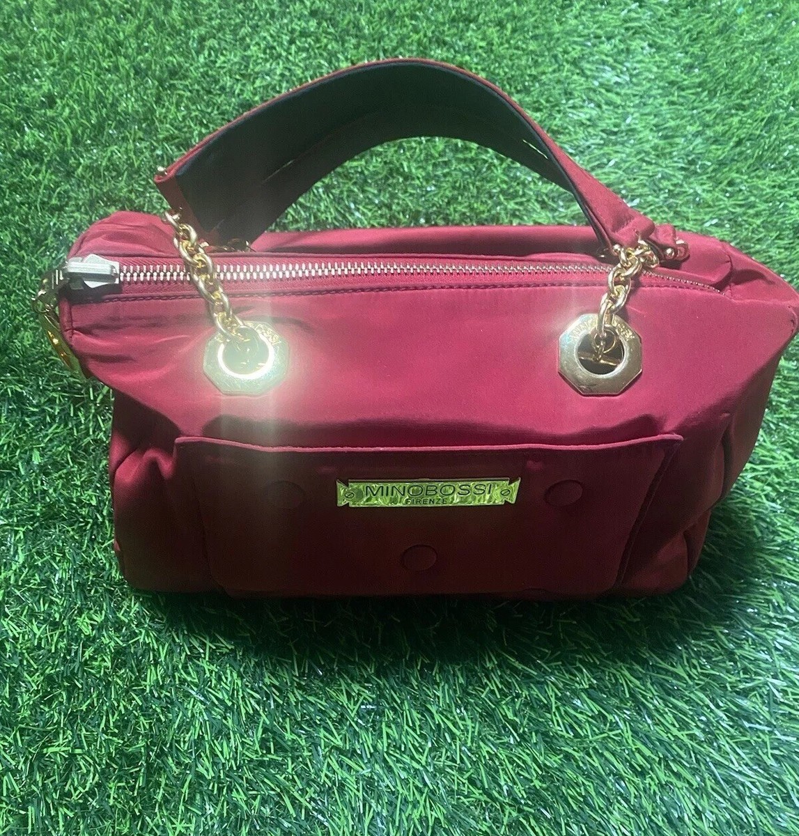 MINOBOSSI Firenze Reversible Red/Black Tote | eBay