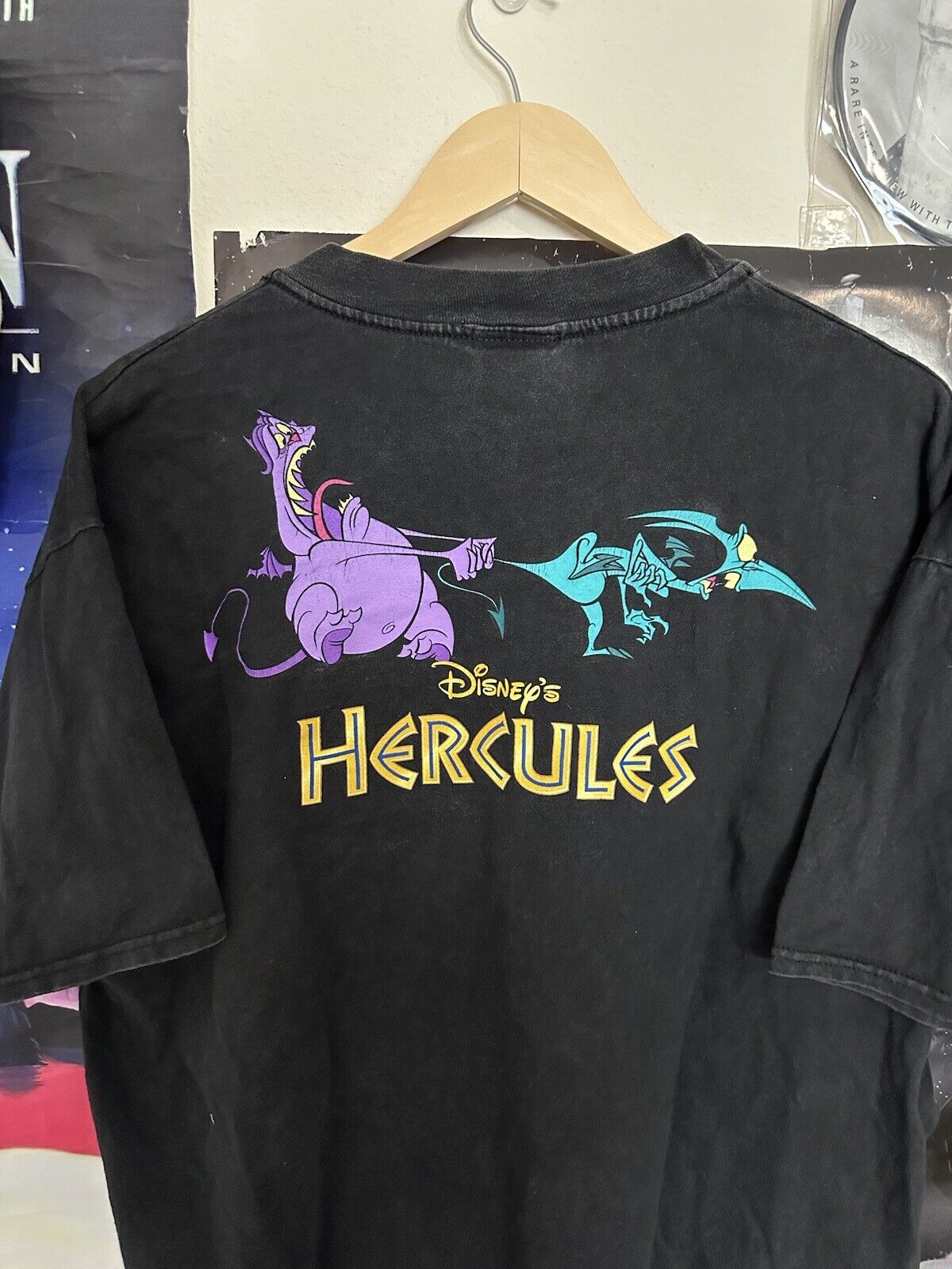 Vintage 90s Disney Hercules Hades You're Toast Movie Promo T