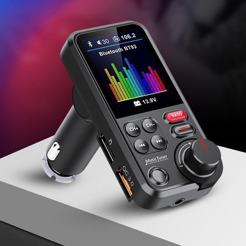 FM Transmitter Bluetooth5.0 KFZ Dual USB Auto Ladegerät für Handy Radio Adapter - Bild 2 von 17