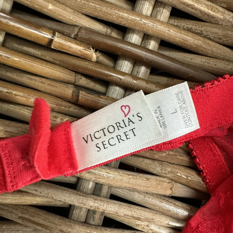 LOTE Sexy Cinturón Liguero Vintage Victoria Secrets Negro Rojo Rosa Azul Encaje Satinado Y2K Foto 3 de 4