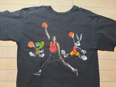 Vintage 1993 Nike Air Jordan Looney Tunes Aerospace Space Jam T 