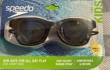 Speedo Sunglass Style Swim Goggles Black UV Protection 3-6 y Kids New