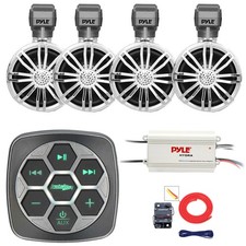 Metra Marine Bluetooth Boat Controller, 4x 2.25  ' 10W Off-Road Speaker, Amp, Kit