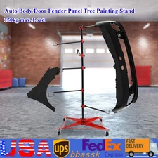 Auto Body Paint Stand Hanger Painting Rack Panel Door Hood Bumper Fender Holder