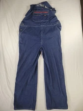Dickies Bib Overalls Mens XL Regular Jean Denim Blue Workwear Carpenter EUC