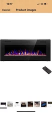 Electric Fireplace Flat Mount Or Insert Recessed Wall Mounted With Remote