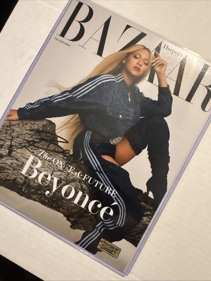 Beyoncé Autographed Bazaar Mag Cover Photo W/Coa | eBay