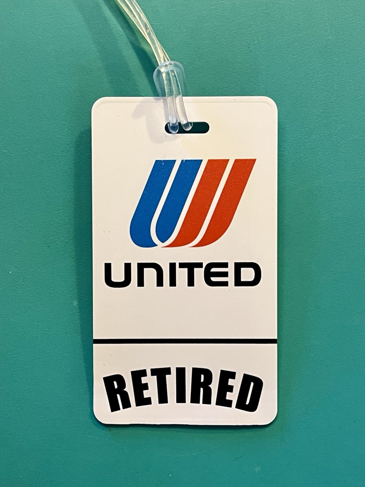 UNITED AIRLINES RETIRED CREW LUGGAGE TAG TULIP
