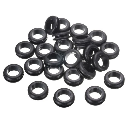 25Pcs, 16x20mm Rubber Grommets, Firewall Grommet Automotive for Wiring, Black