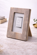 Handcrafted Natural Marble Photo Frame 4x6 Inch Minimal Stone Picture Frame