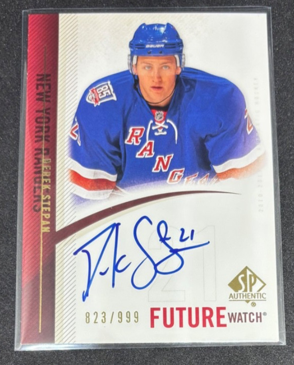 2010-11 SP Authentic - Future Watch Derek Stepan #262 /999