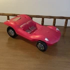 Vintage Irwin dune buggy Barbie doll car pink convertible soft plastic blow mold