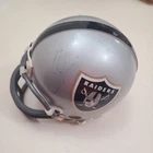 Jeff Hostetler Signed Autographed Oakland Raiders Mini Helmet faded