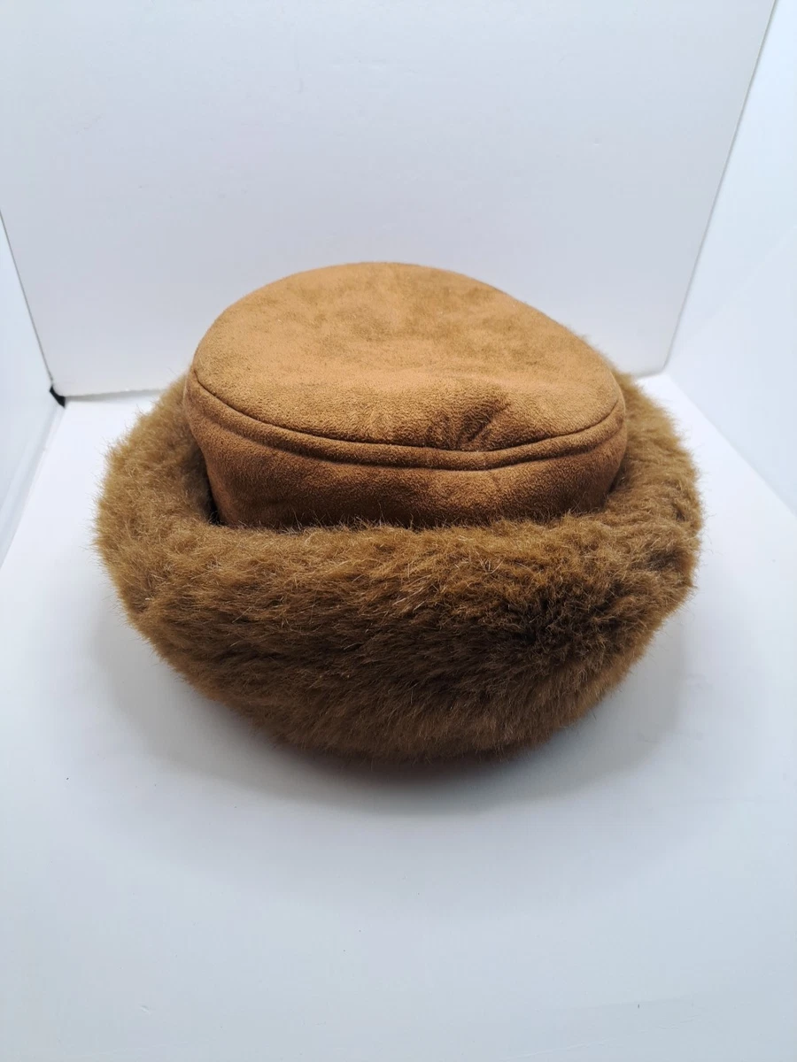 Betmar New York Tan Faux Suede Winter Hat Faux Fur Trim One Size Women main image 4