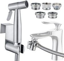 Sink Sprayer Hose Attachment for Faucet, Faucet Head Replacement with 5 Adapters