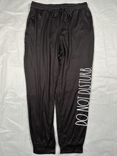 Rae Dunn Womens Do Not Disturb Jogger Pants Loungewear Pajamas Sleepwear Large