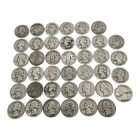 40 Silver Quarters Lot - 3 Standing Liberty + 37 Washington - 90% Silver 1 Roll