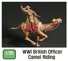 1/35 Scale Officer Sit With Camel Riding Historical Toy Resin Model Unpainted